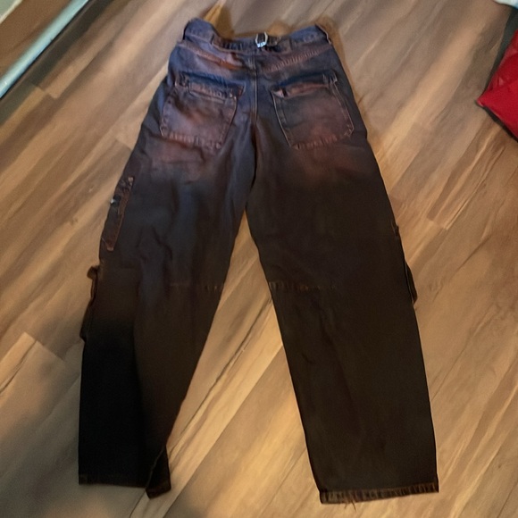 Urban outfitters cargo jeans in red - Picture 6 of 7